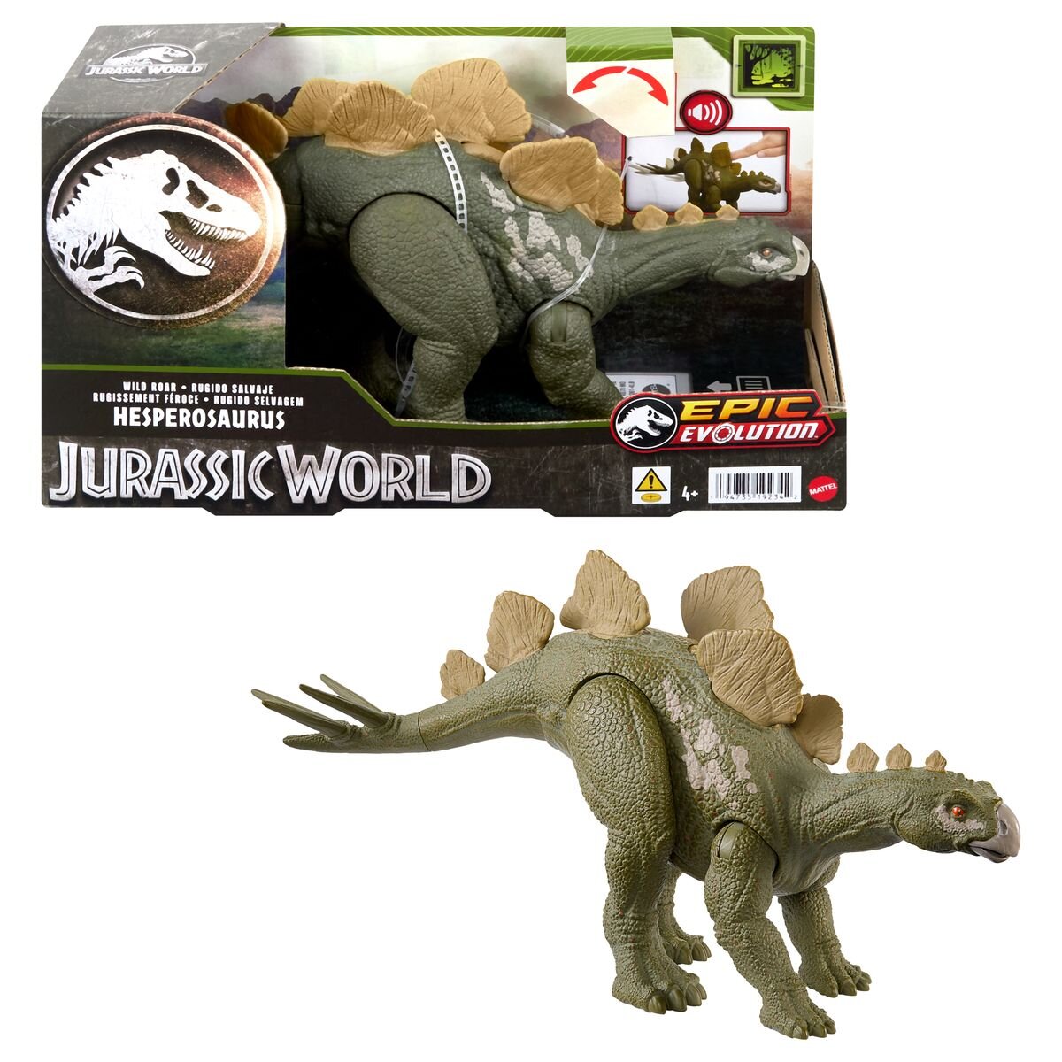 Mattel Jurassic World Wild Roar Hesperosaurus