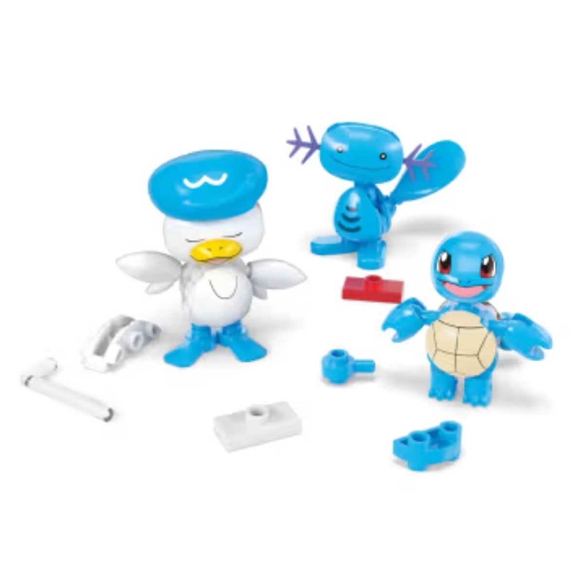 Mega Pokémon Wasser-Typ Trainerteam Bauspielzeug-Set mit 2 Actionfiguren