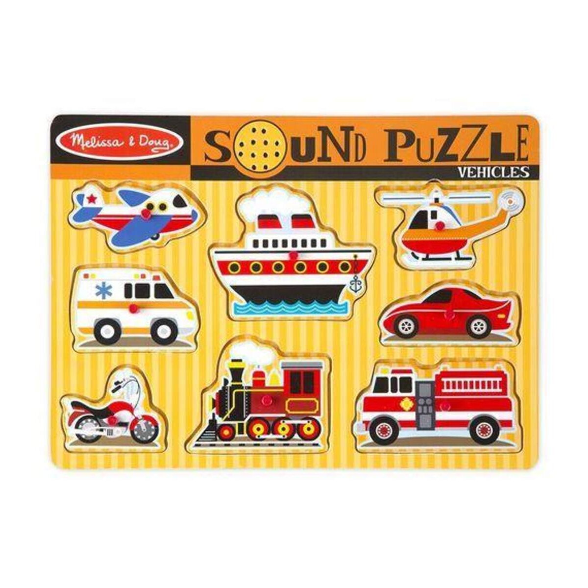 Melissa & Doug Soundpuzzle Fahzeuge, 8 Teile