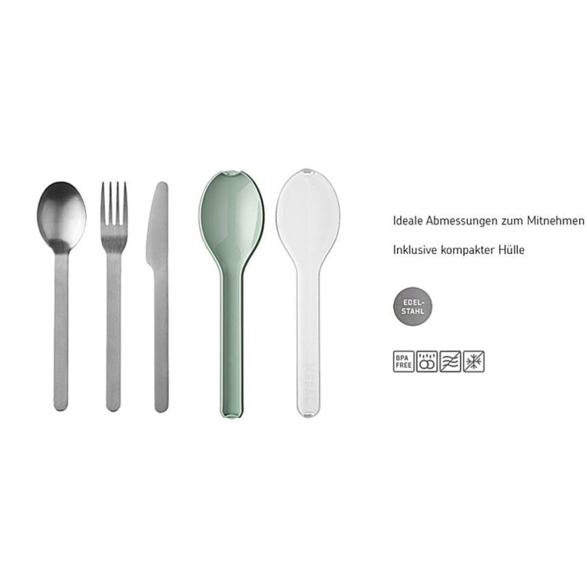 Mepal Besteck-Set Ellipse 3-teilig - Vivid mauve