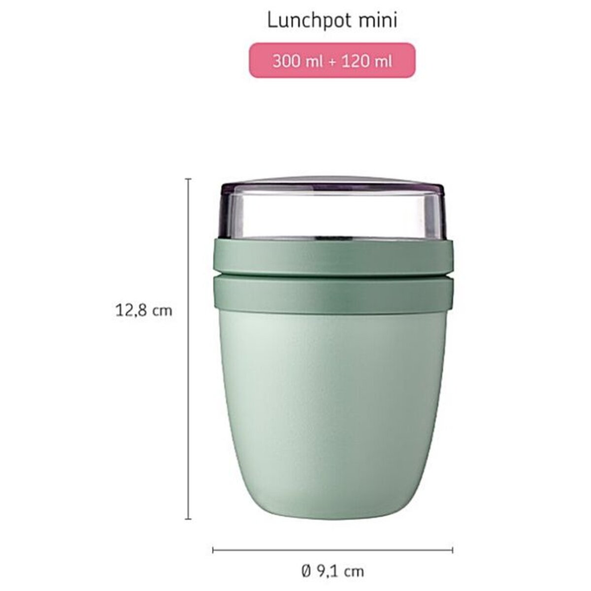 Mepal Lunchpot Ellipse mini - Nordic blue