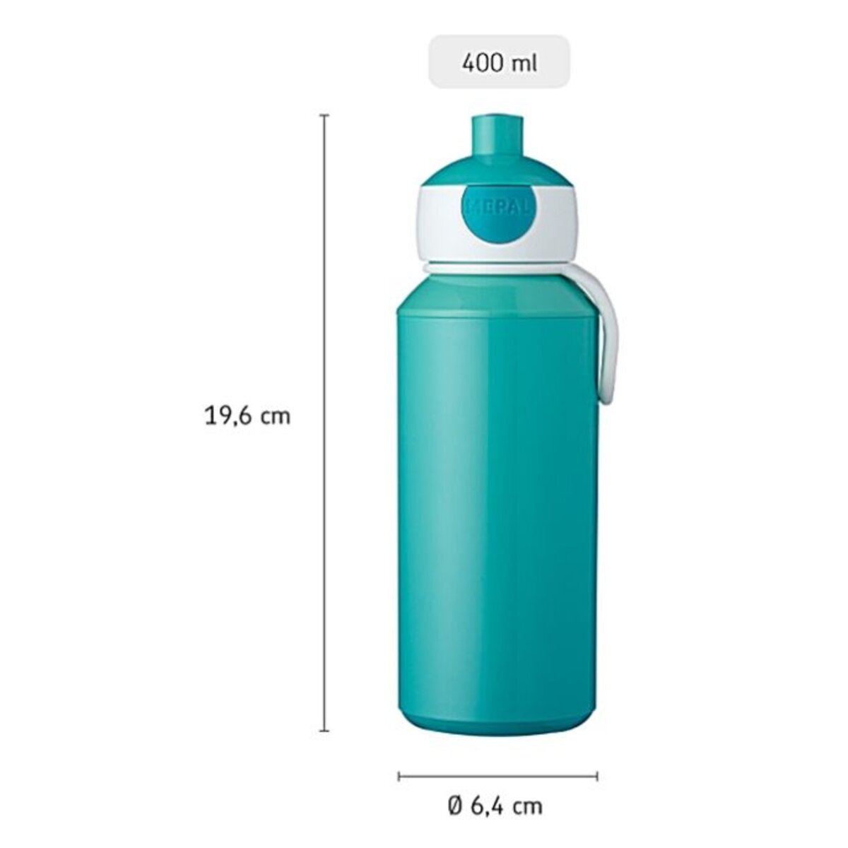 Mepal Trinkflasche Pop-up Campus 400 ml - türkis