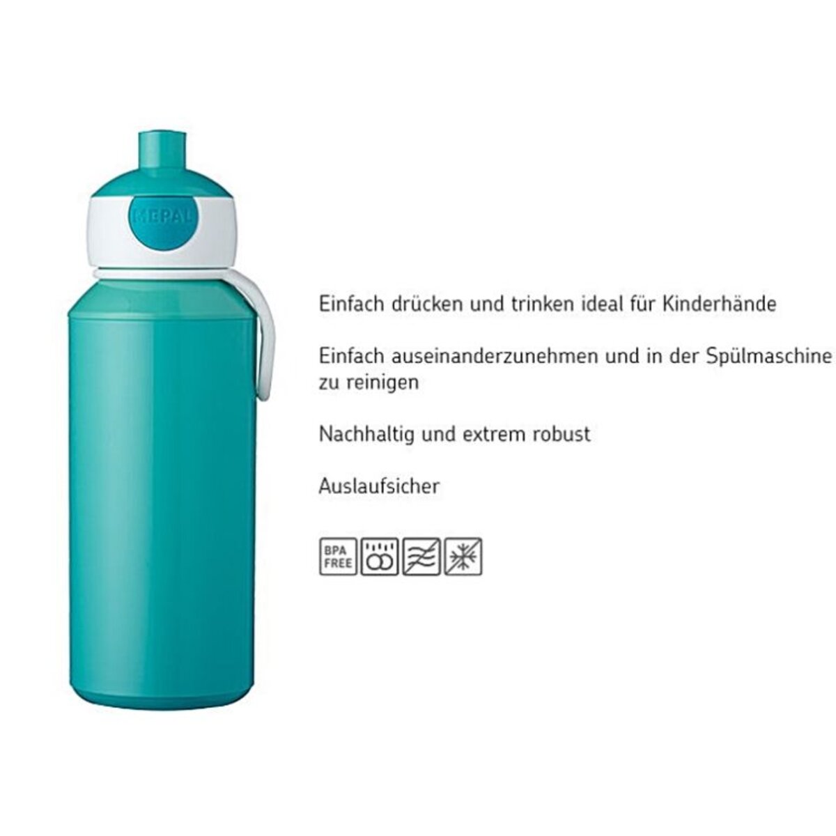 Mepal Trinkflasche Pop-up Campus 400 ml - blau