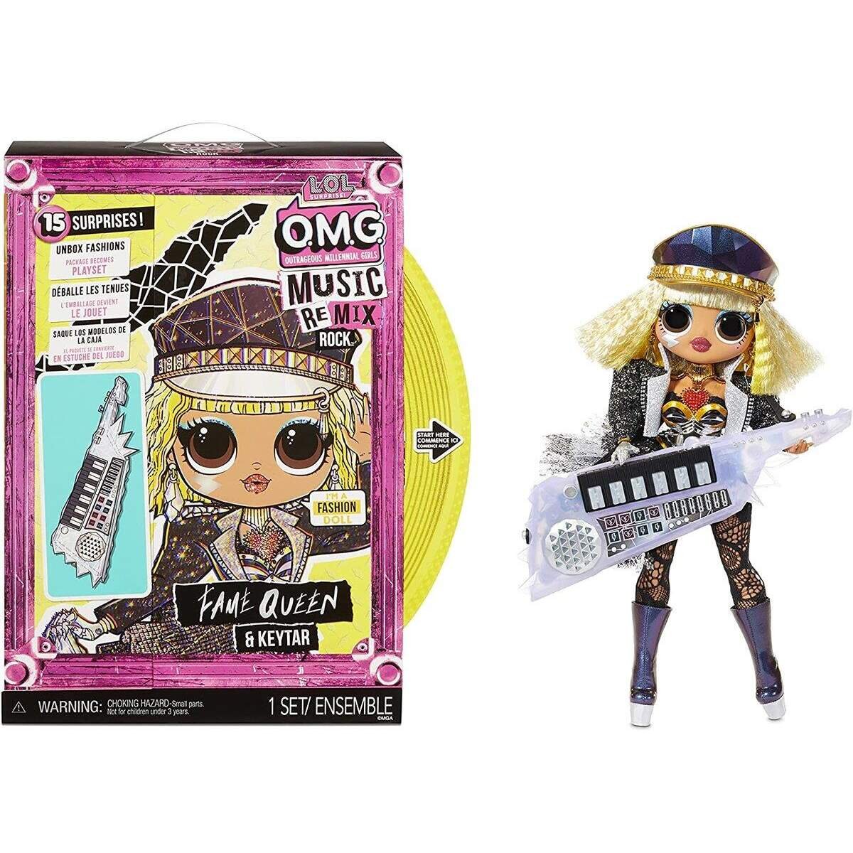 MGA Entertainment L.O.L. Surprise OMG Remix Rock-  Fame Queen and Keytar