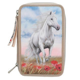 Depesche Miss Melody 3 Fach Federtasche POPPY SAND