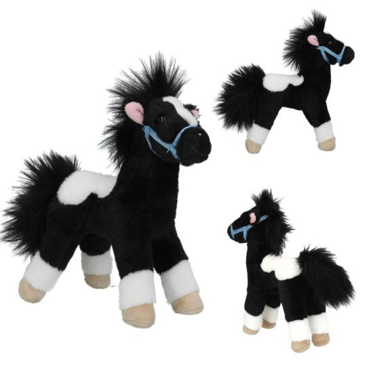 Miss Melody Plüschpferd Schwarz Weiß 18 cm