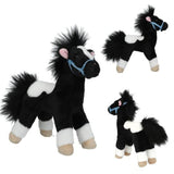 Miss Melody Plüschpferd Schwarz Weiß 18 cm