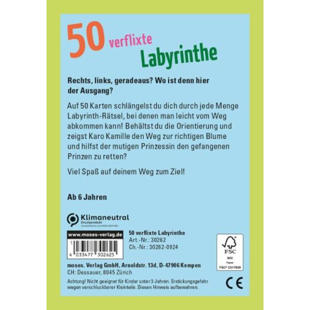 moses. 50 verflixte Labyrinthe
