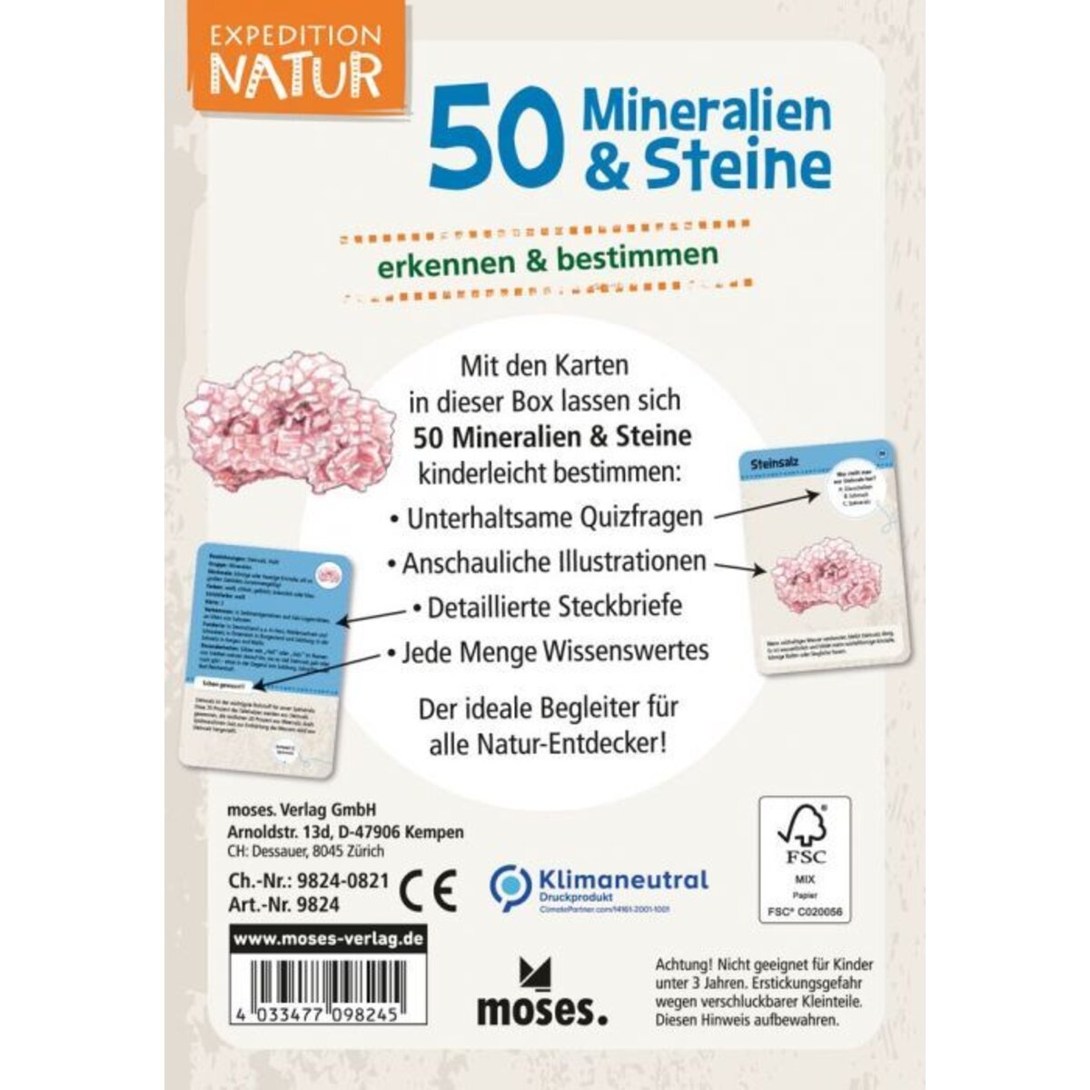moses. Expedition Natur - 50 Mineralien und Steine
