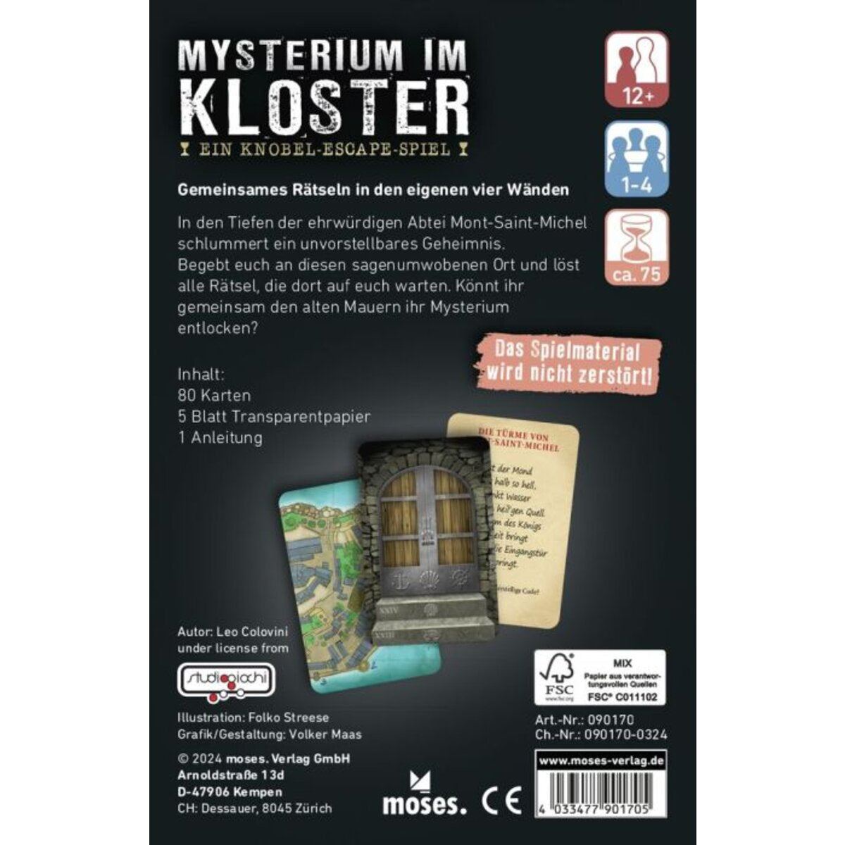 moses. Mysterium im Kloster - Escape-Spiel