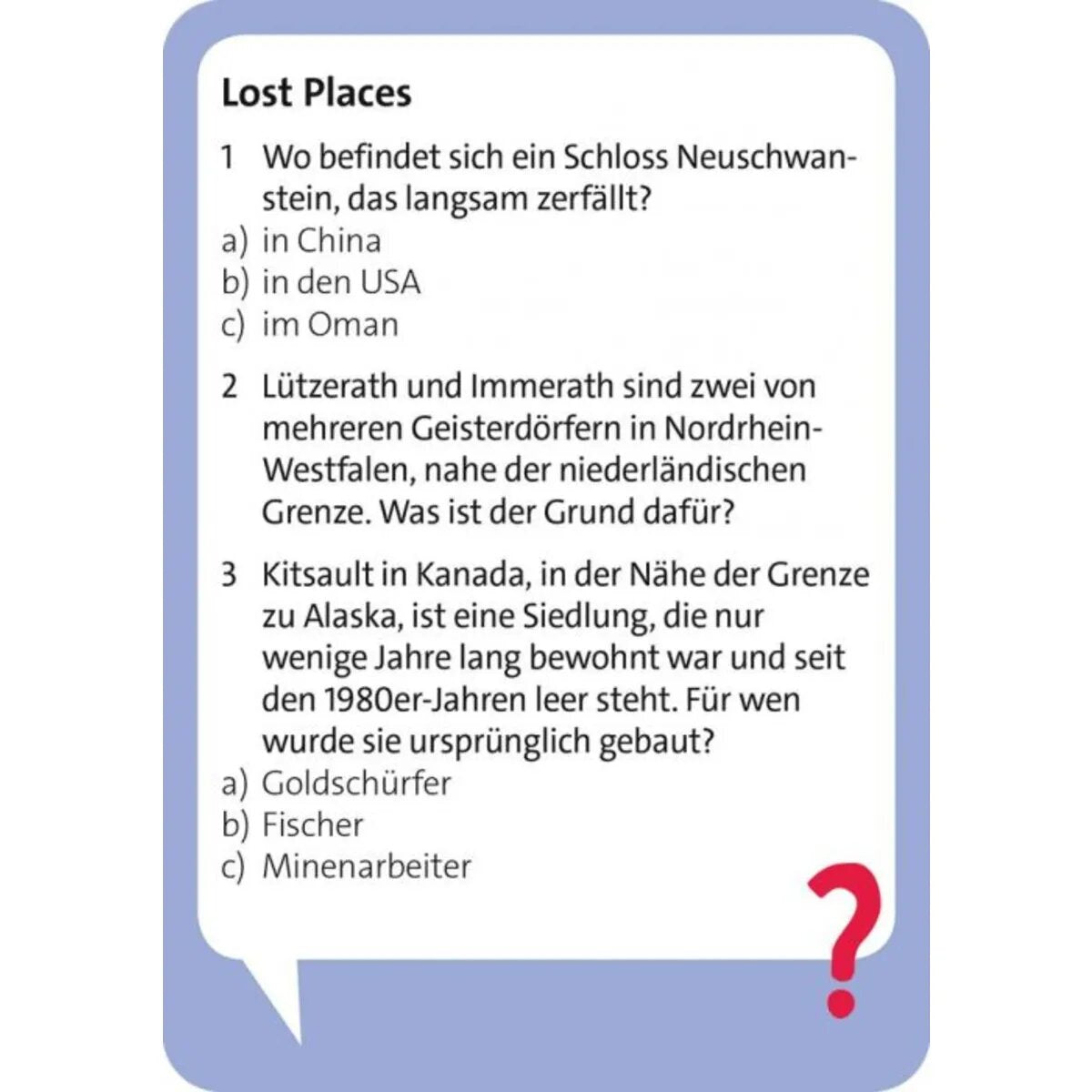 moses. Pocket Quiz - Stadt, Land, Quiz