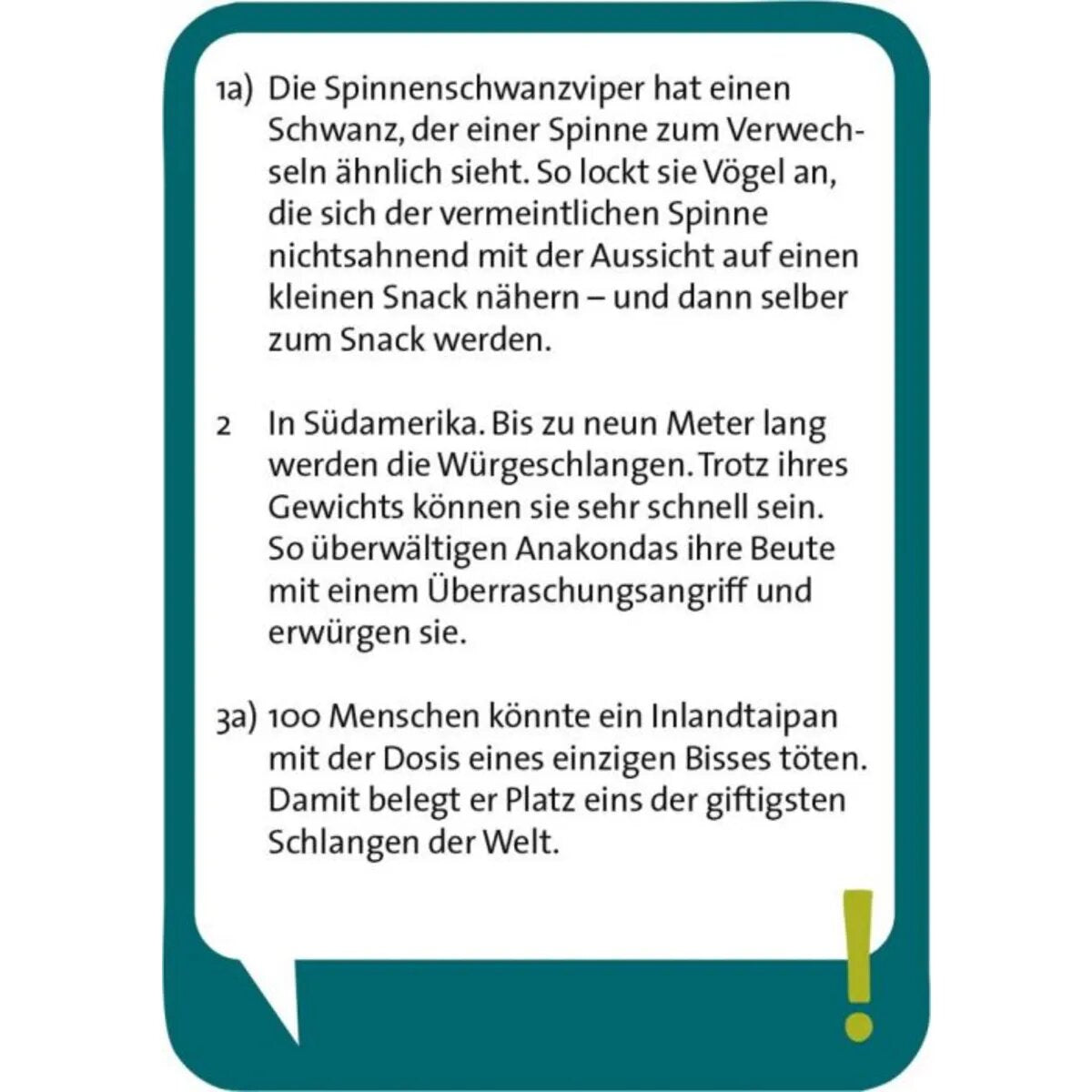 moses. Pocket Quiz Verrückte Natur