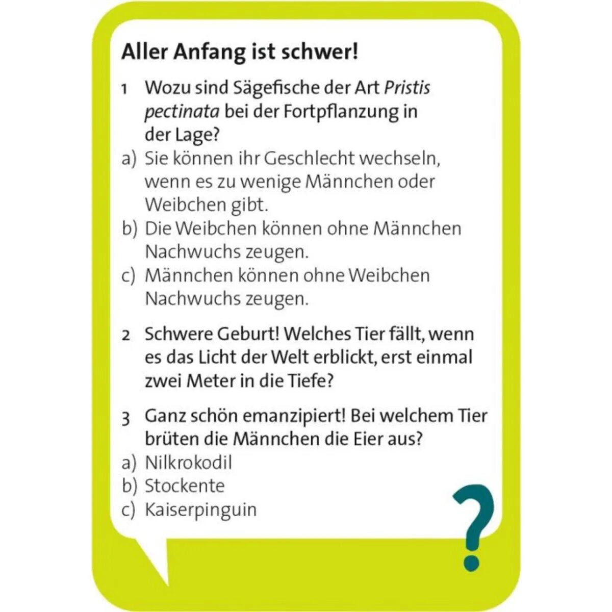 moses. Pocket Quiz Verrückte Natur