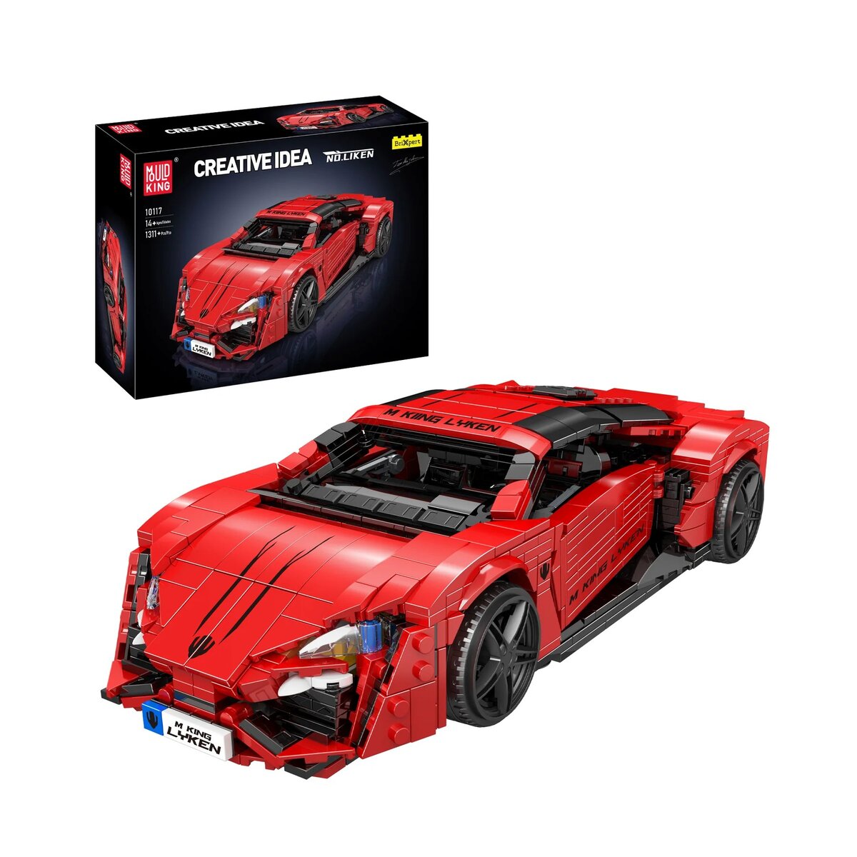 Mould King 10117 Liken Hypersport Auto-Modellbaukasten