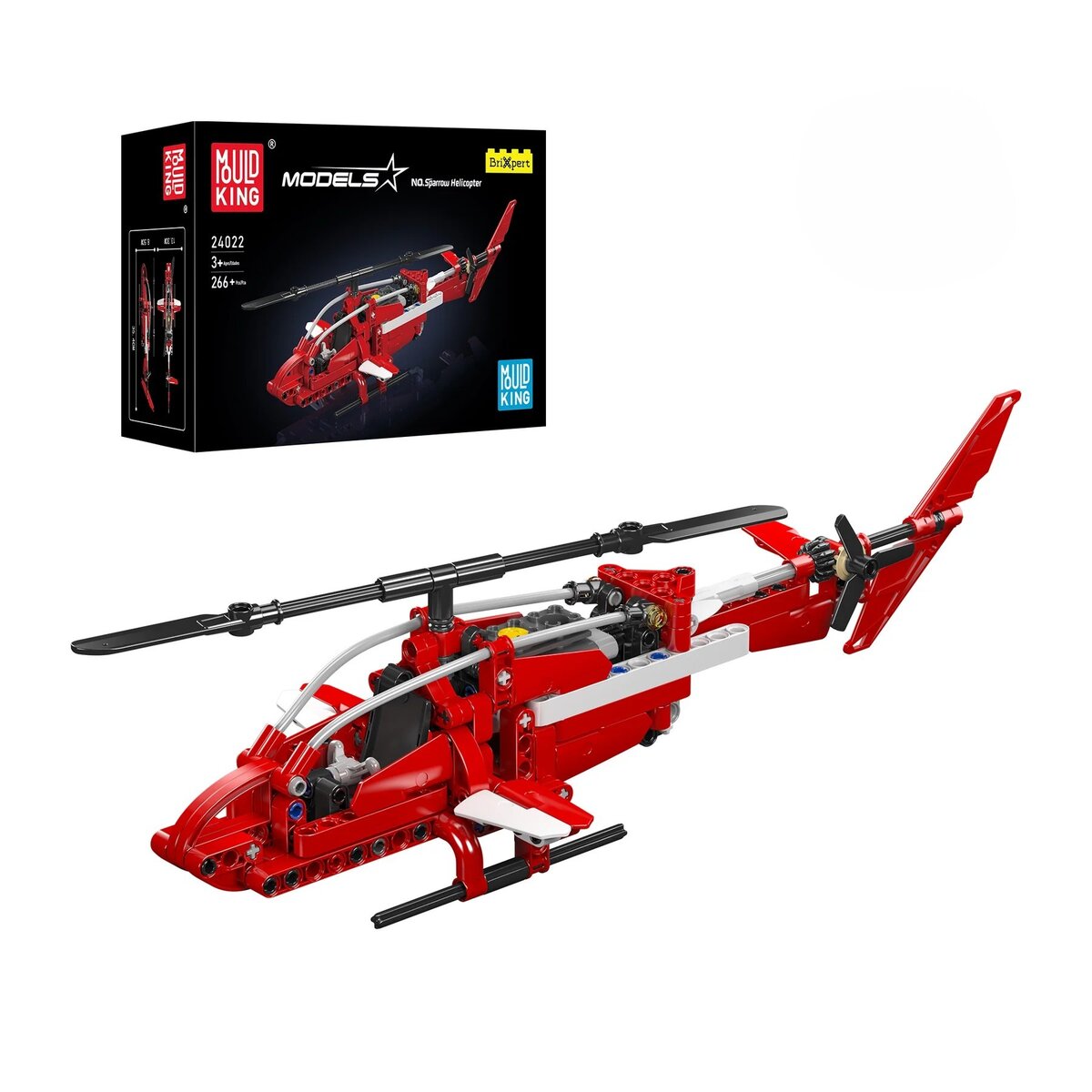 Mould King 24022 – Mini Sparrow Helikopter Modellbausatz