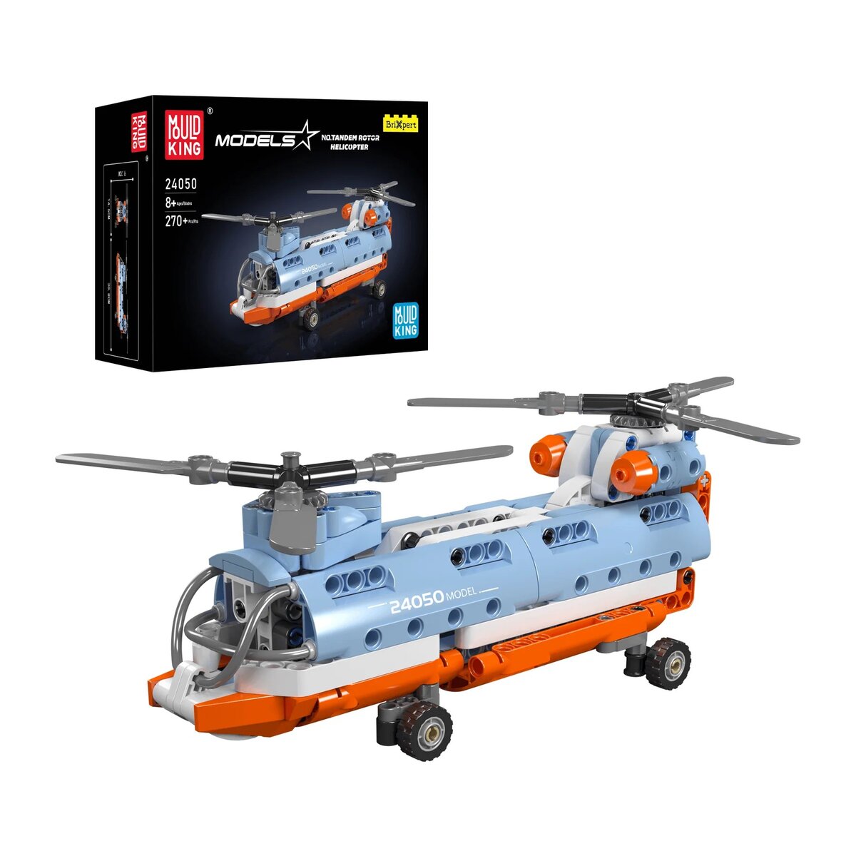 Mould King 24050 – Tandemrotor-Helikopter-Modellbausatz