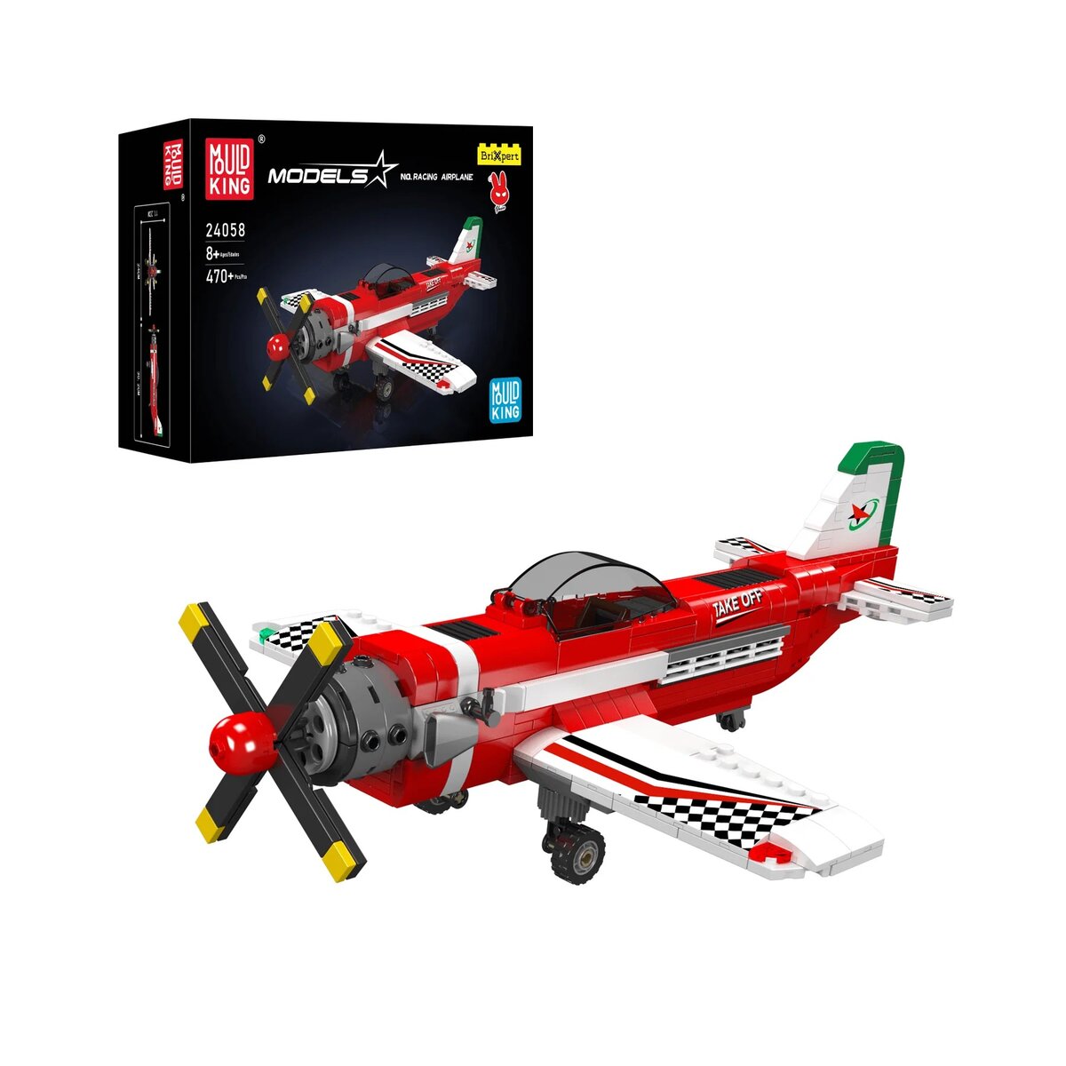 Mould King 24058 – Rennflugzeug Modellbausatz