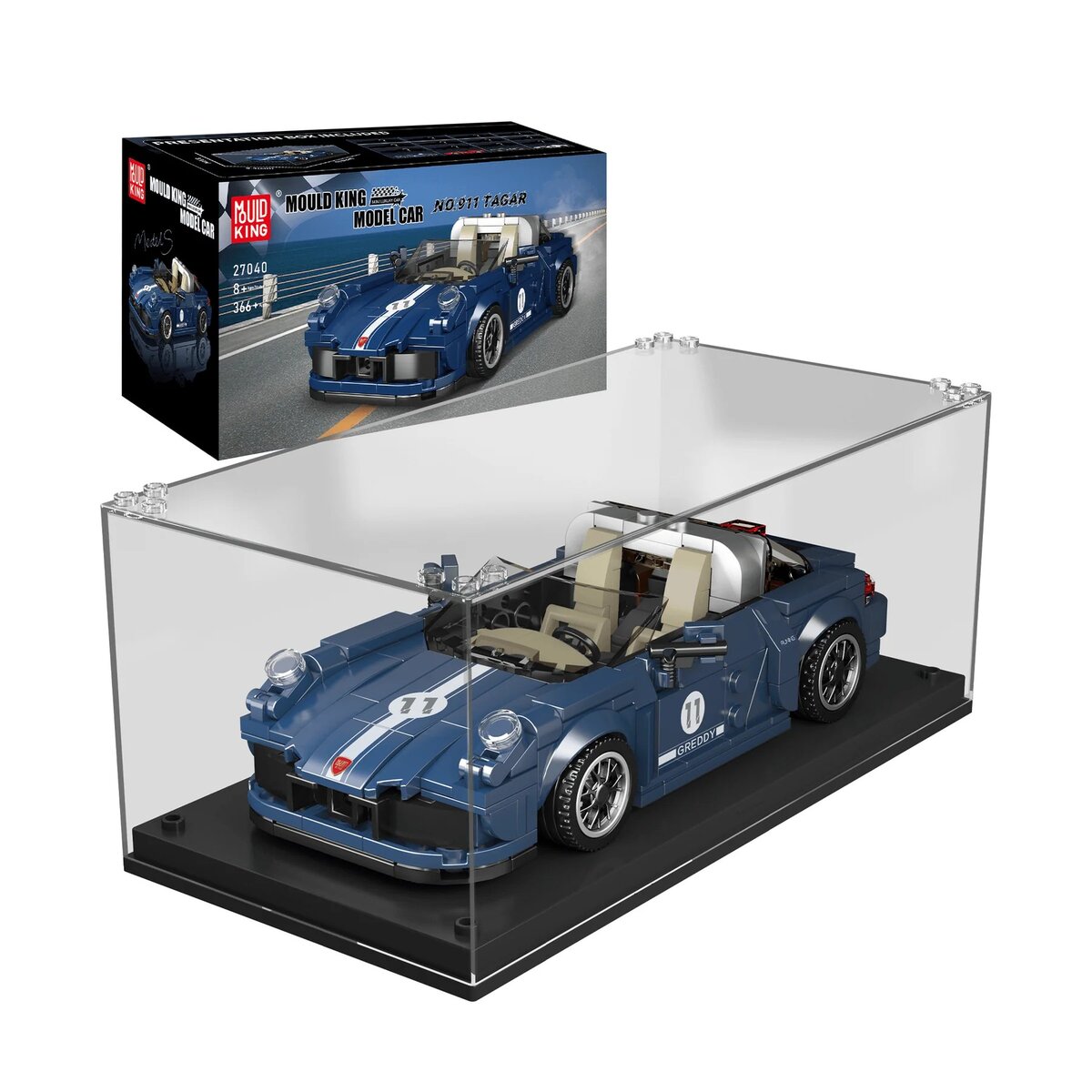 Mould King 27040 – Nr. 911 Targa Automodellbausatz + Showcase