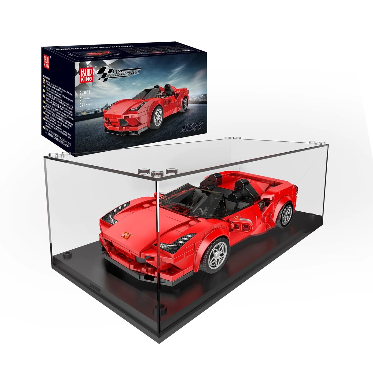 Mould King 27041 – F8 Supercar Modellbausatz + Showcase