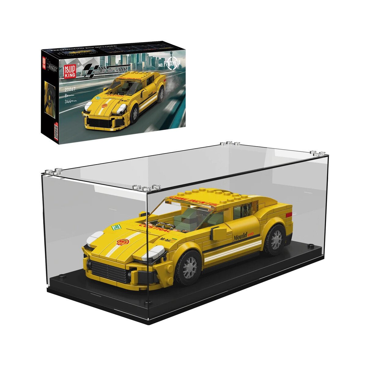 Mould King 27067 –  Panamera Automodellbaukasten + Showcase