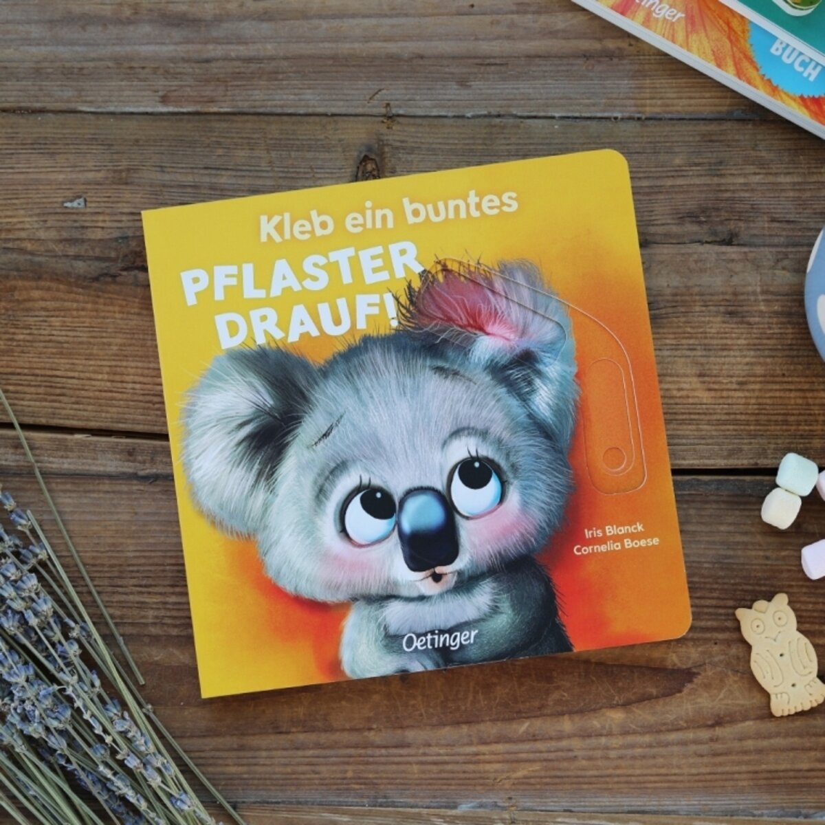 Oetinger Kleb ein buntes Pflaster drauf!
