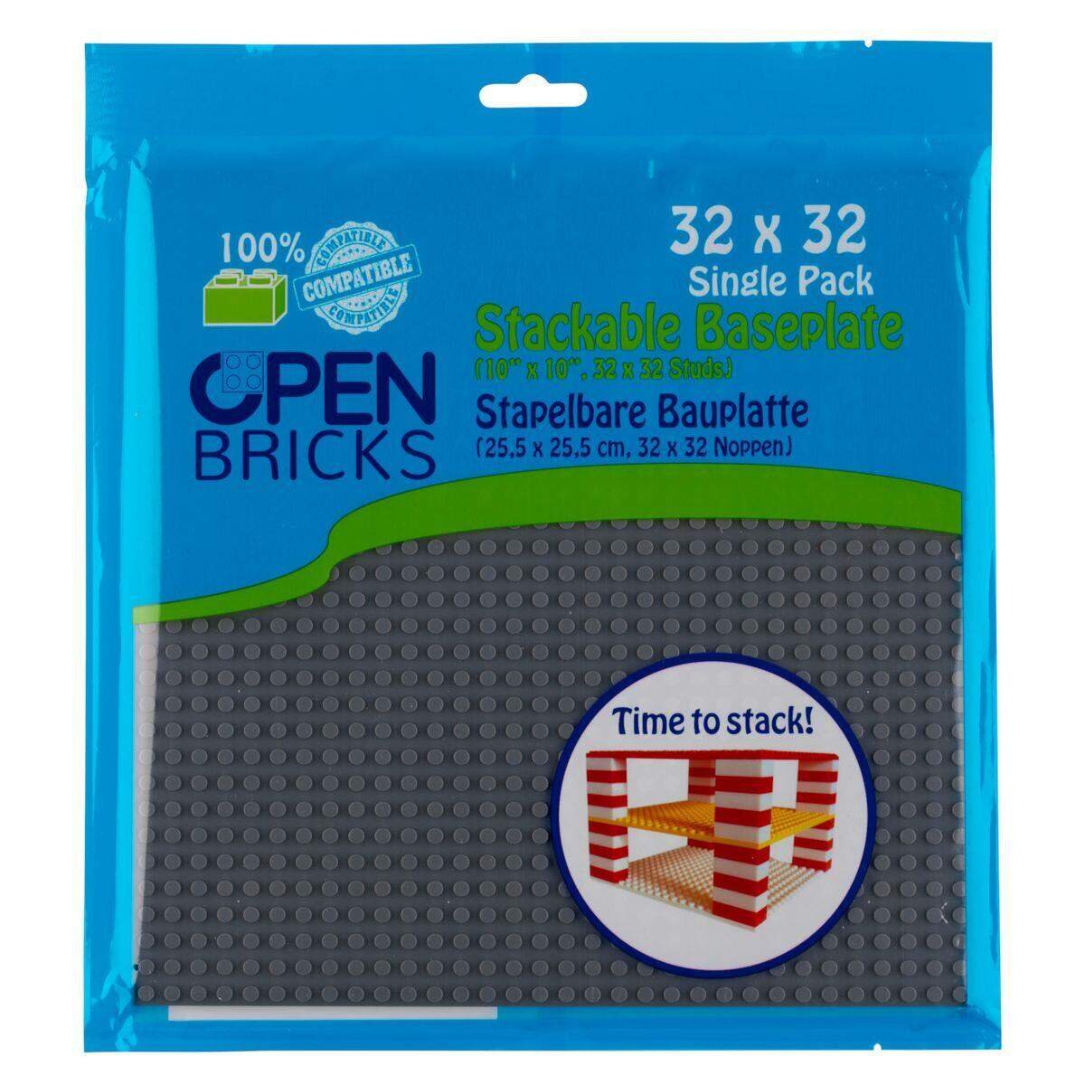 Open Bricks Baseplate 32x32 dark grey 1