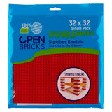 Open Bricks Baseplate 32x32 red 1