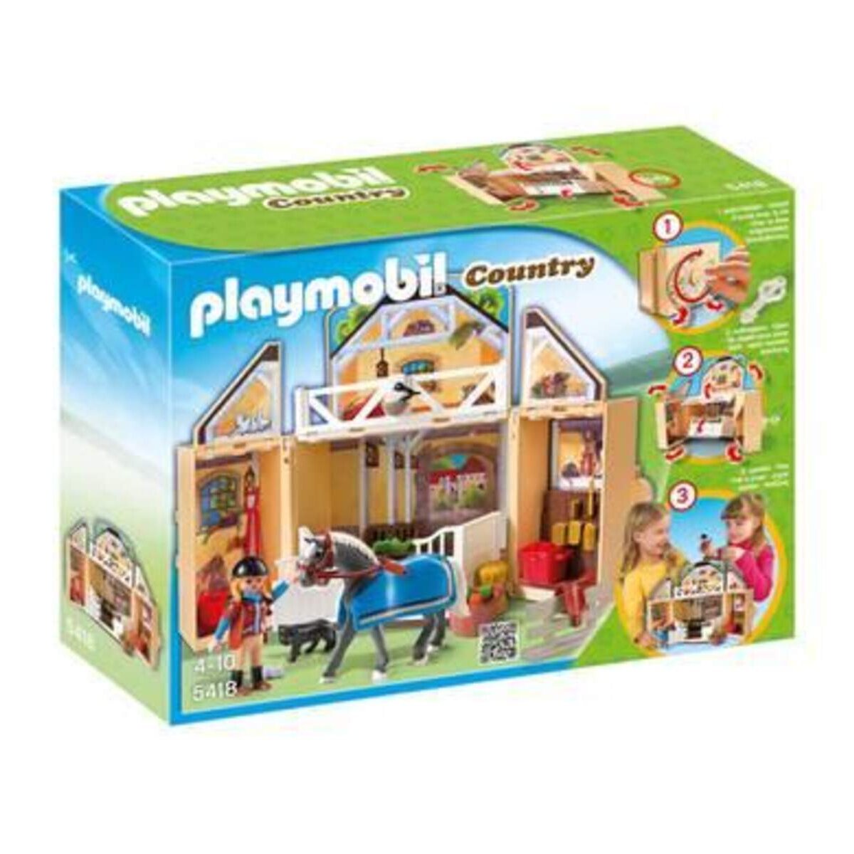 PLAYMOBIL® 5418 Aufklapp Spiel Box Reitstall
