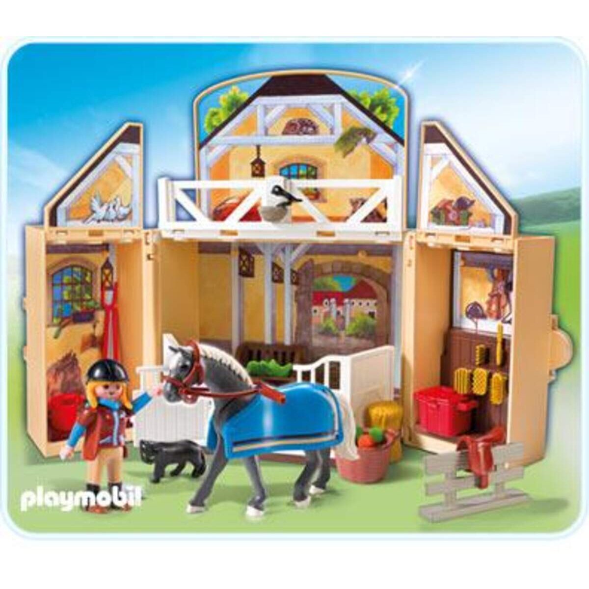 PLAYMOBIL® 5418 Aufklapp Spiel Box Reitstall