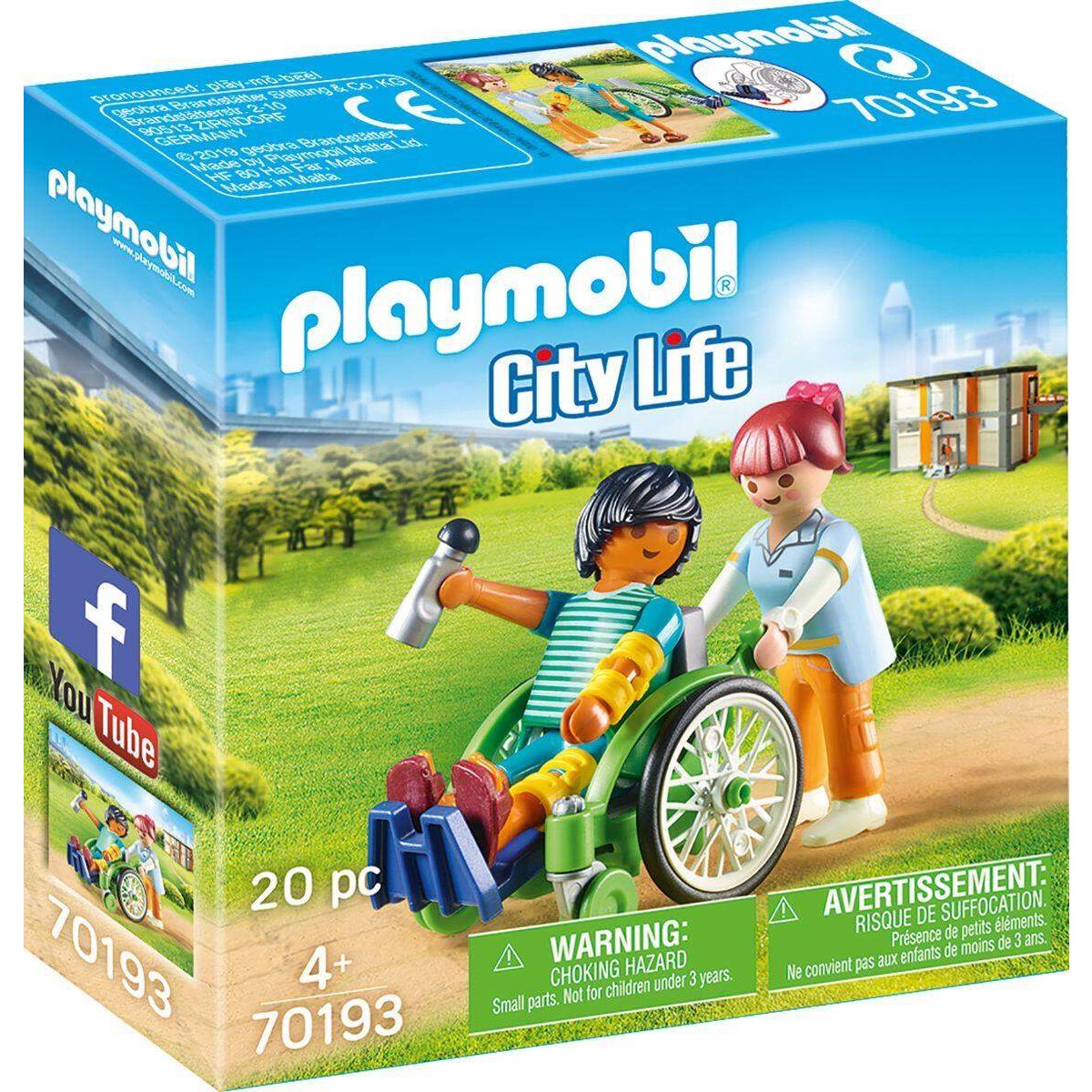 PLAYMOBIL® 70193 City Life Patient im Rollstuhl