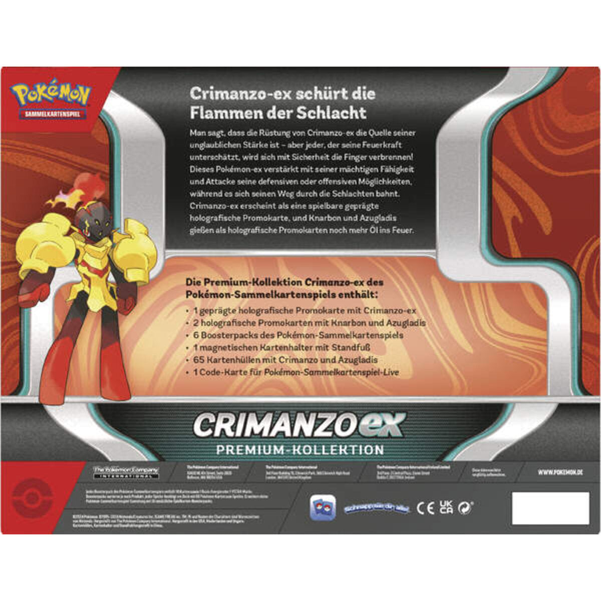 Pokemon Crimanzo ex Premium Kollektion