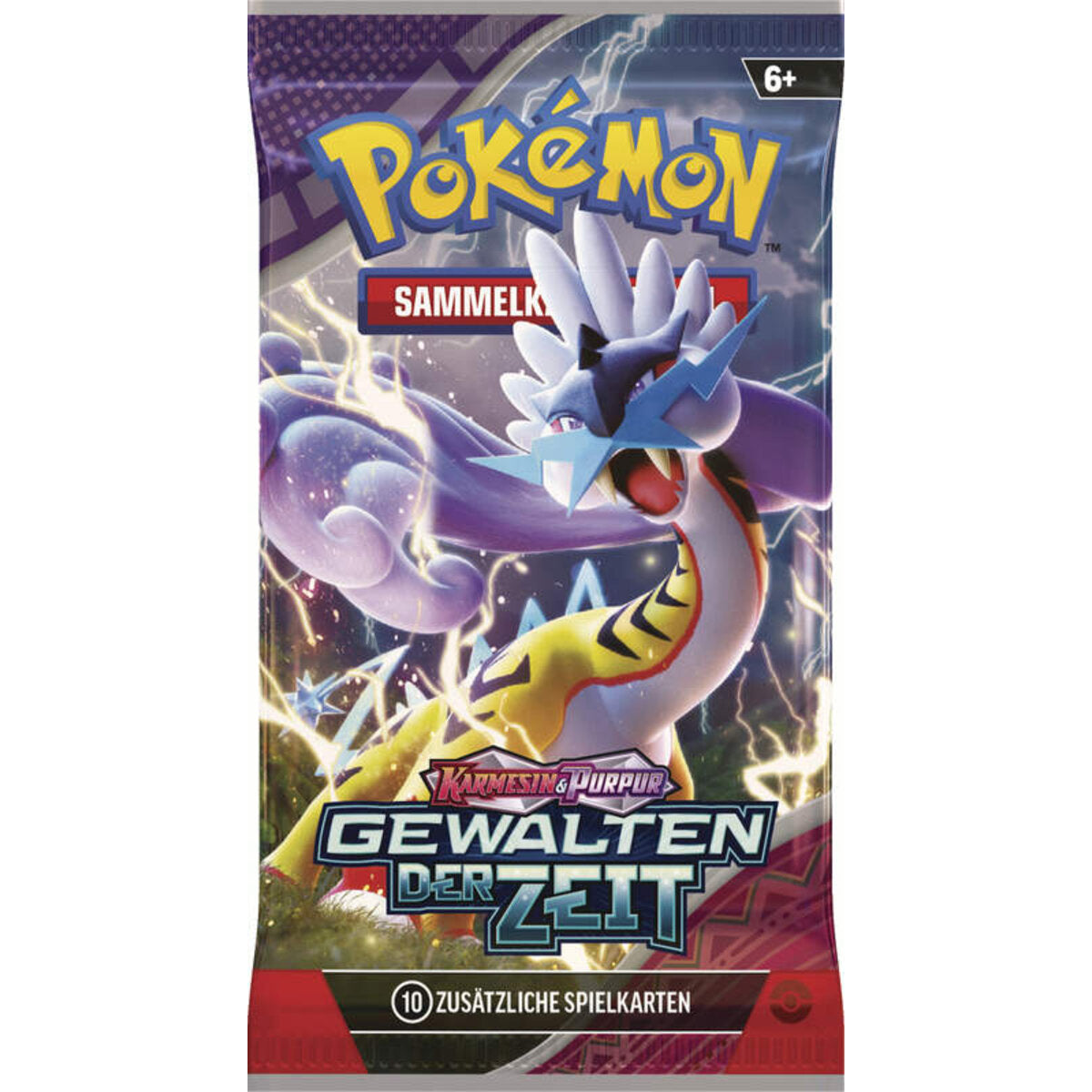 Pokemon Karmesin & Purpur - Gewalten der Zeit Booster, 1 Stück, Design sortiert