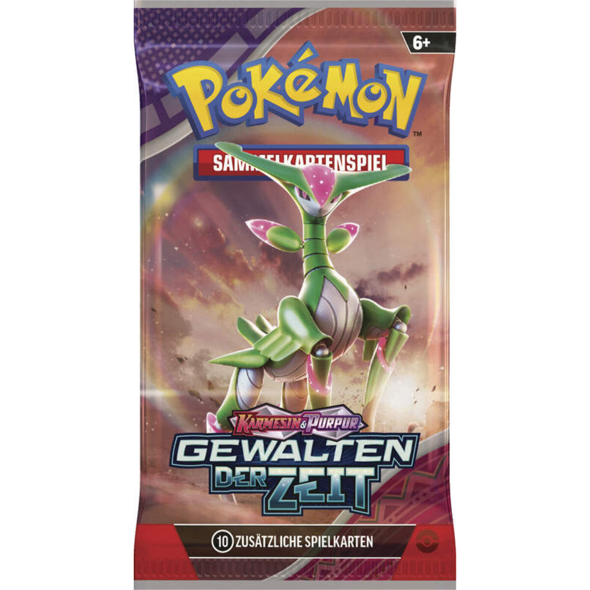 Pokemon Karmesin & Purpur - Gewalten der Zeit Booster, 1 Stück, Design sortiert