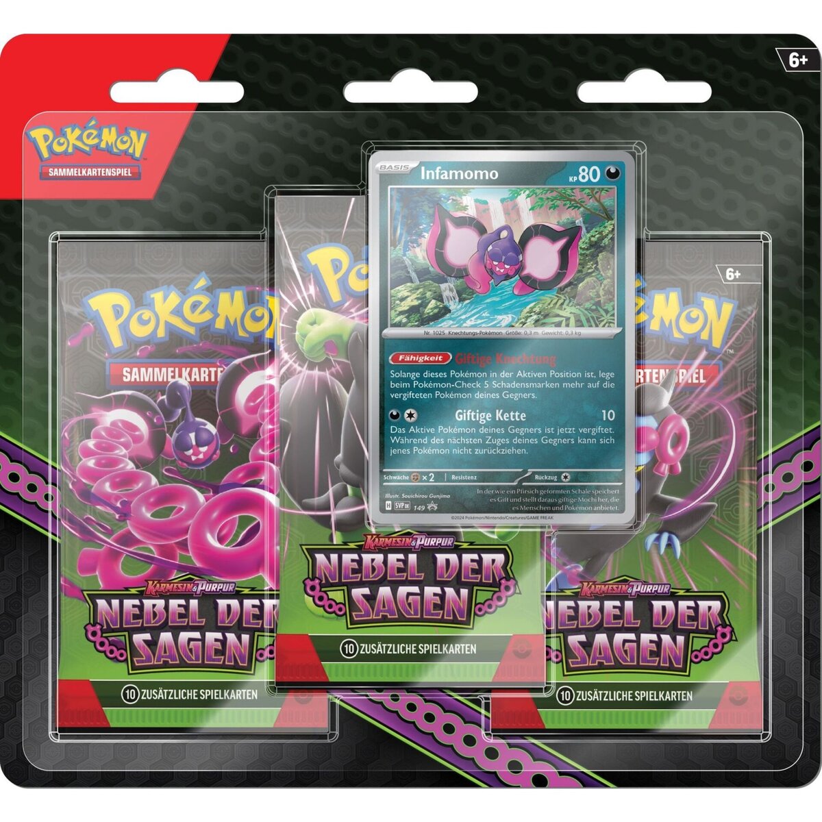 Pokemon Karmesin & Purpur: Nebel der Sagen - Booster-Blister (3 Booster) - deutsch