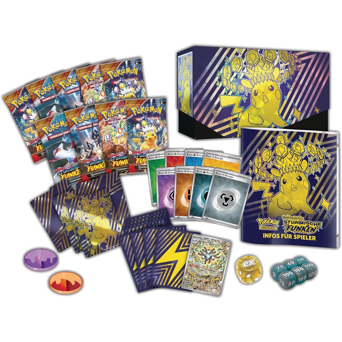 Pokemon Top-Trainer-Box Karmesin & Purpur – Stürmische Funken