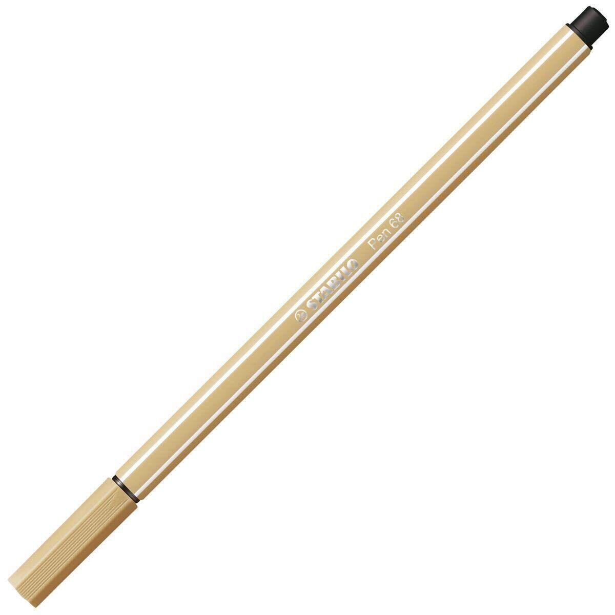 Premium-Filzstift - STABILO Pen 68 - Einzelstift - ocker hell