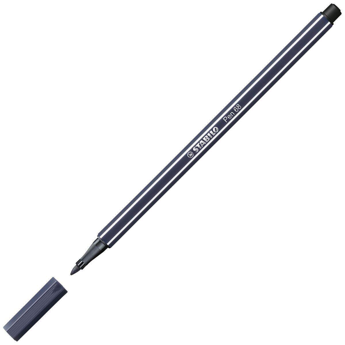 Premium-Filzstift - STABILO Pen 68 - Einzelstift - paynesgrau