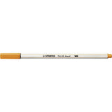 Premium-Filzstift mit Pinselspitze für variable Strichstärken - STABILO Pen 68 brush - Einzelstift - orange