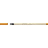 Premium-Filzstift mit Pinselspitze für variable Strichstärken - STABILO Pen 68 brush - Einzelstift - orange