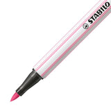 Premium-Filzstift mit Pinselspitze für variable Strichstärken - STABILO Pen 68 brush - Einzelstift - rosa