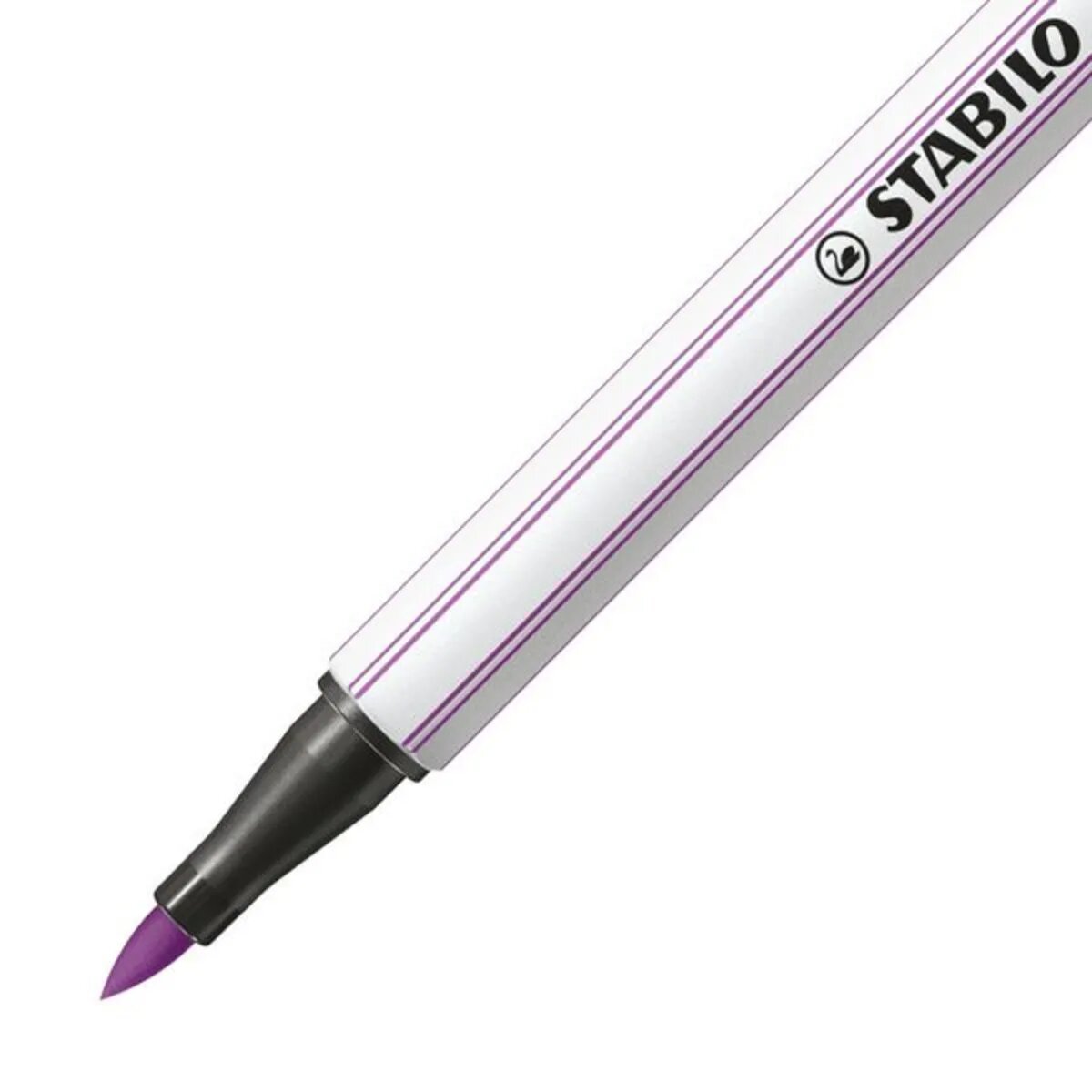 Premium-Filzstift mit Pinselspitze STABILO® Pen 68 brush, pflaume