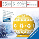 Ravensburger 3D Puzzle-Ball Weihnachtskugel Norweger Muster, 54 Teile