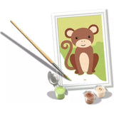 Ravensburger CreArt Kleiner Affe Malen nach Zahlen 8,5 x 12 cm