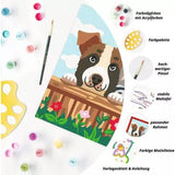 Ravensburger CreArt Malen nach Zahlen Hunde und Katze