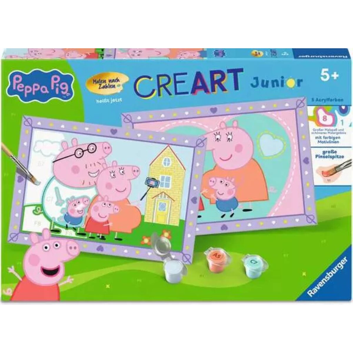 Ravensburger CreArt Malen nach Zahlen Peppa's Familie
