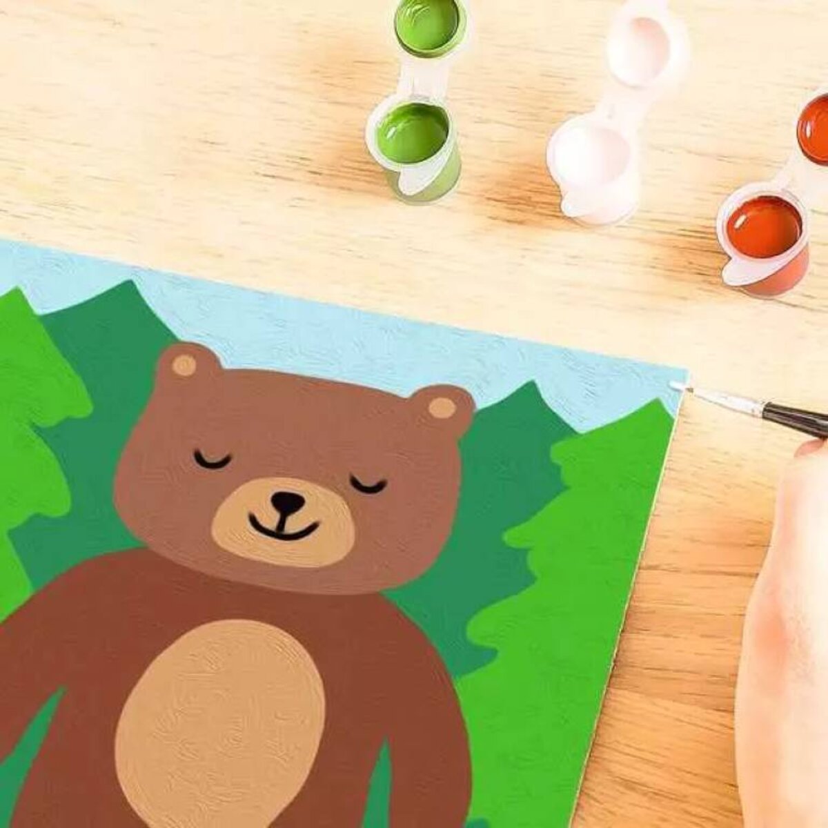 Ravensburger CreArt Malen nach Zahlen Kleiner Bär