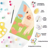 Ravensburger CreArt Malen nach Zahlen Süßes Hausschwein