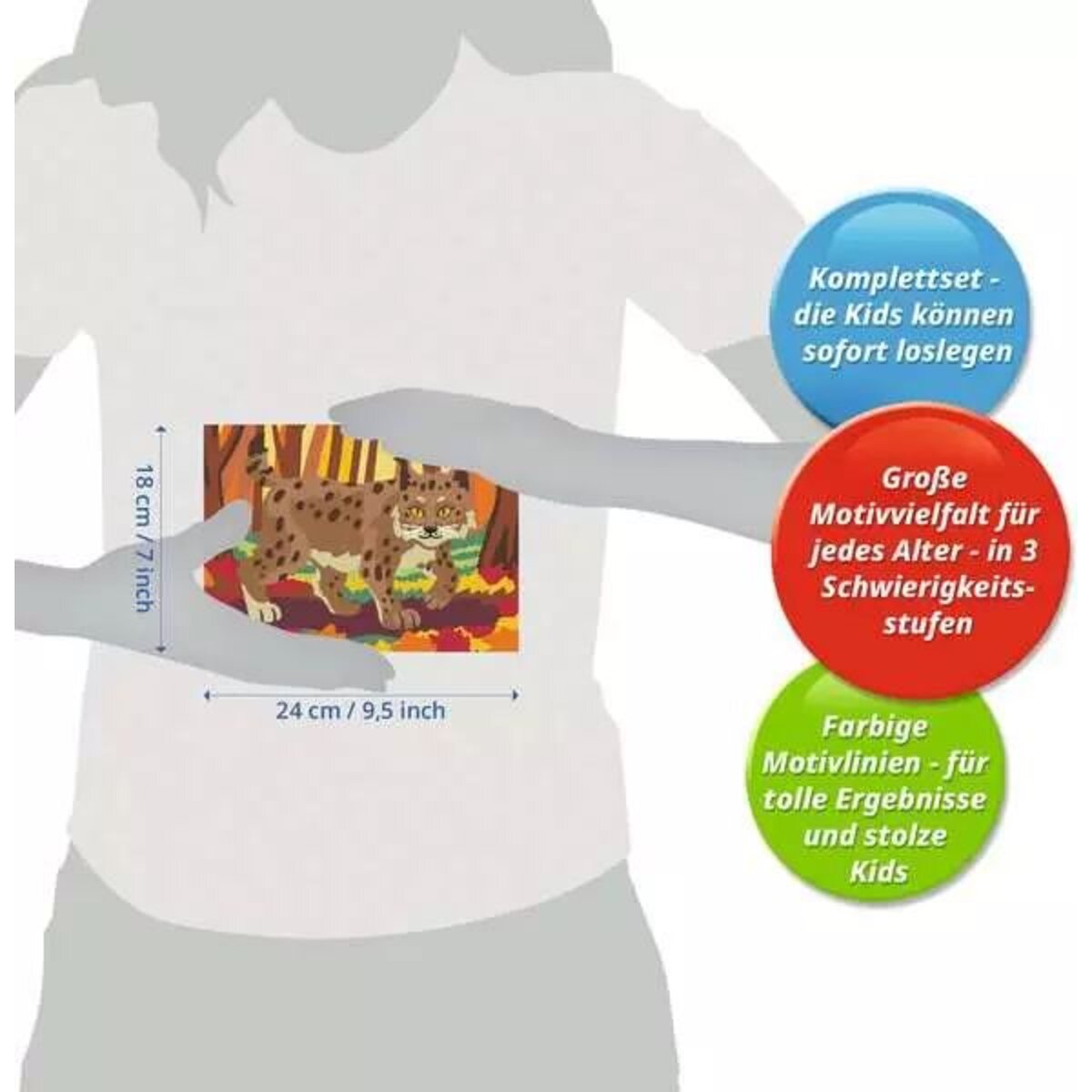 Ravensburger CreArt Malen nach Zahlen - Luchs im Herbstwald