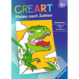 Ravensburger CreArt Malen nach Zahlen ab 5: Dinosaurier