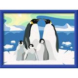 Ravensburger CreArt Malen nach Zahlen Pinguin-Familie